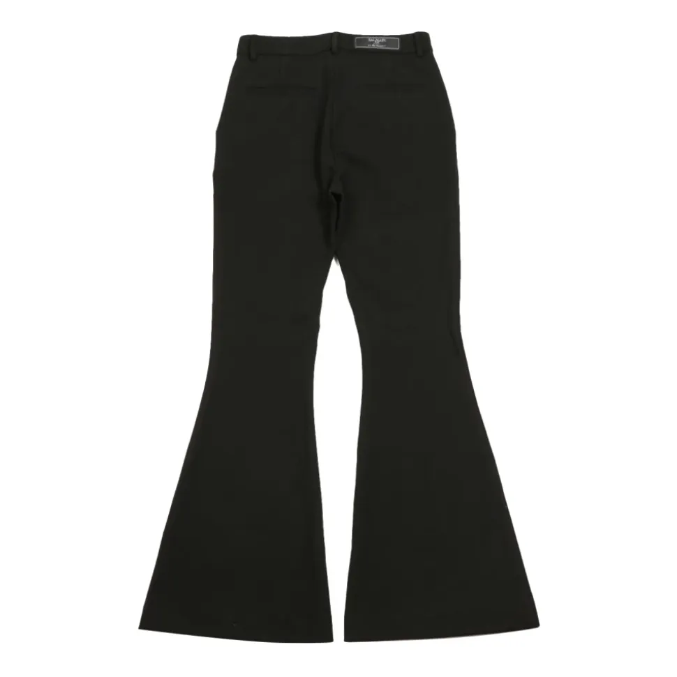 Schwarze Baumwollschlaghose