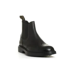 Schwarze Beatles Schuhe aus Leder