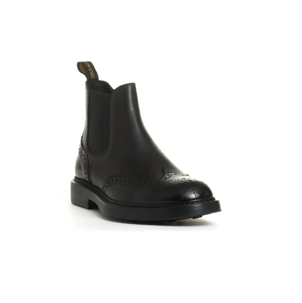 Schwarze Beatles Schuhe aus Leder