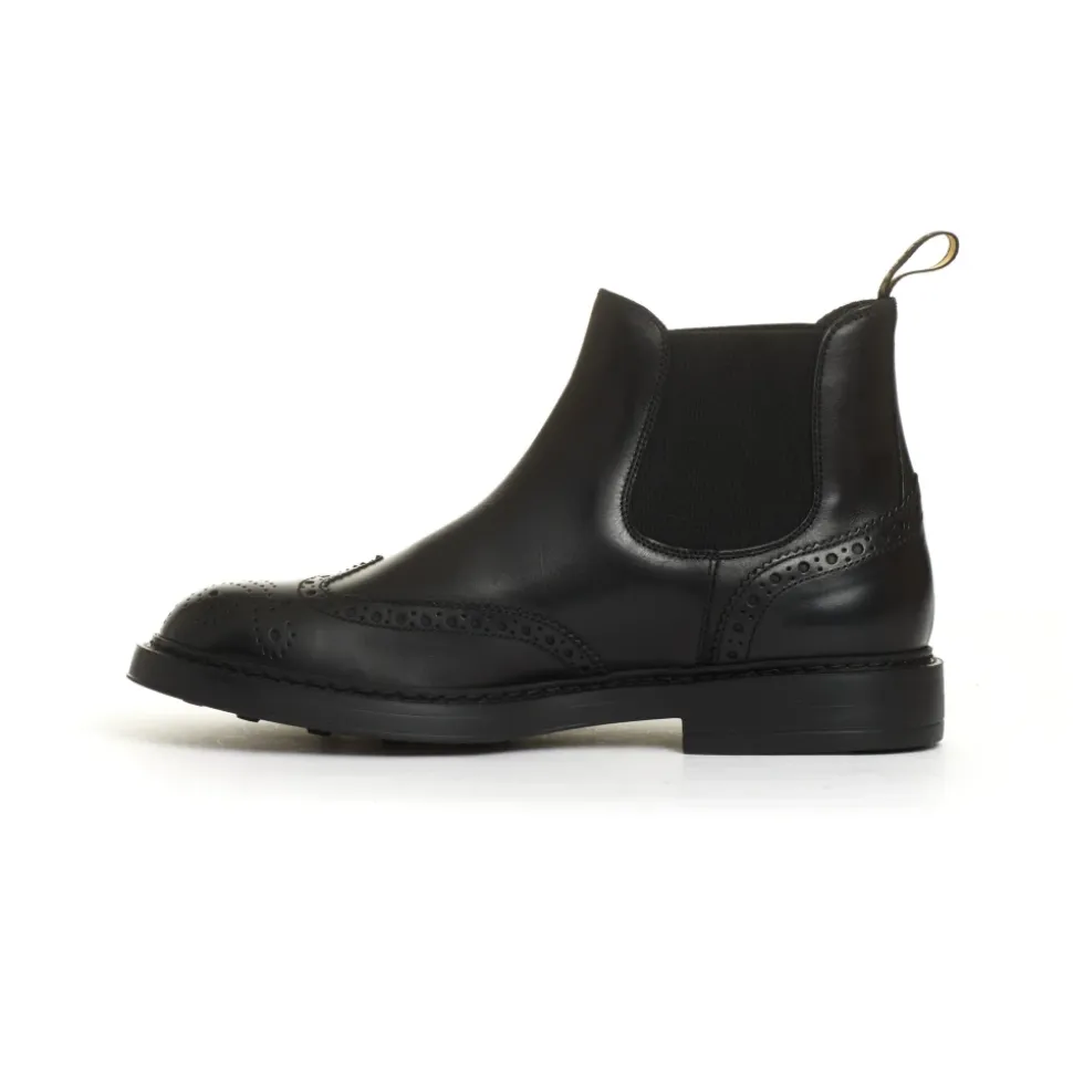 Schwarze Beatles Schuhe aus Leder