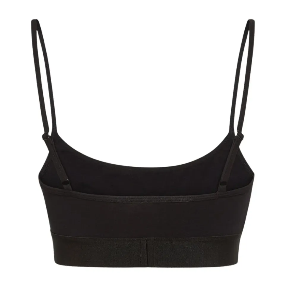 Schwarze Bralette Sportliches Feminines Design