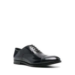 Schwarze Business-Schnürschuhe aus Leder