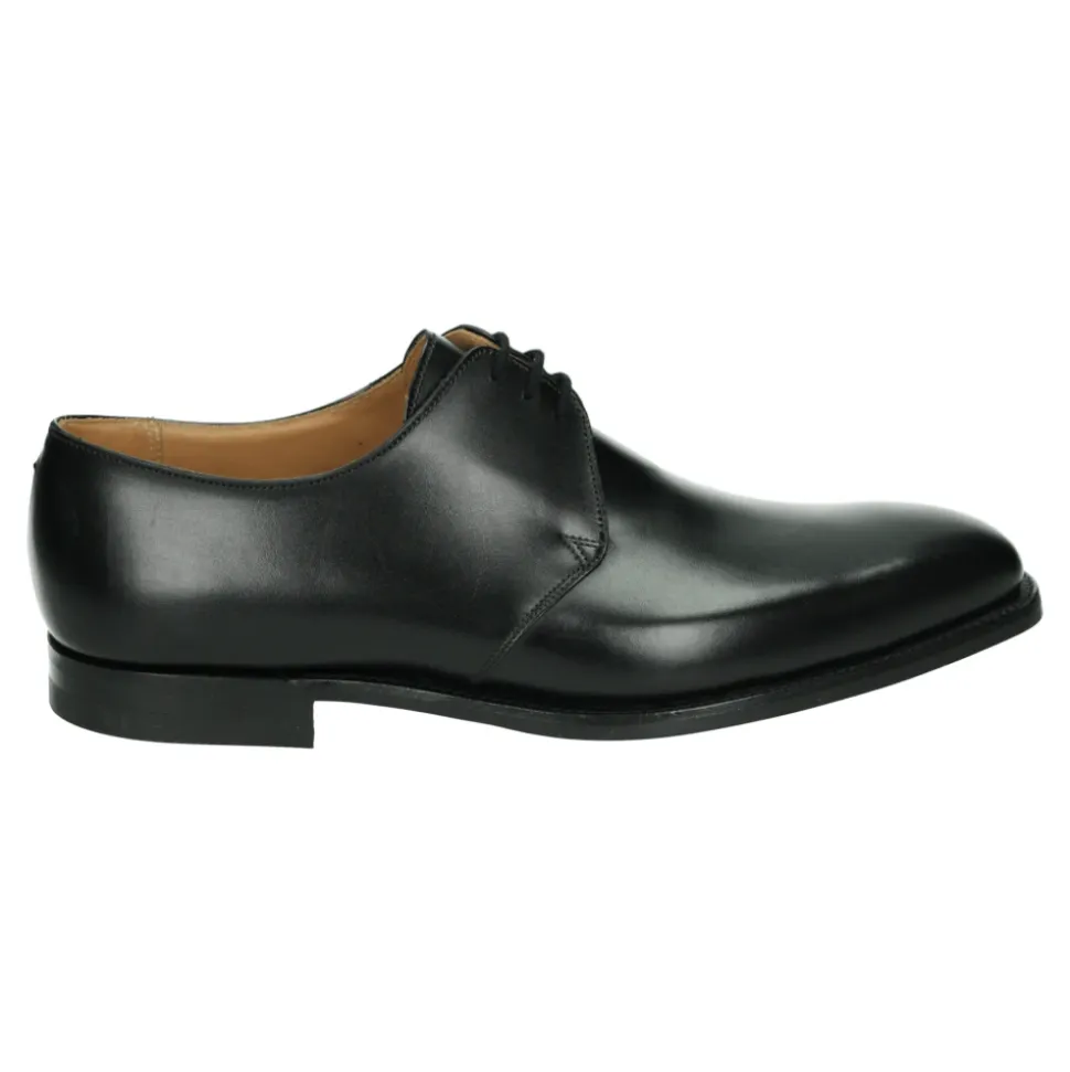 Schwarze Business-Schuhe mit Ledersohle