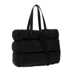 Schwarze Caradoc Gepolsterte Tote Tasche