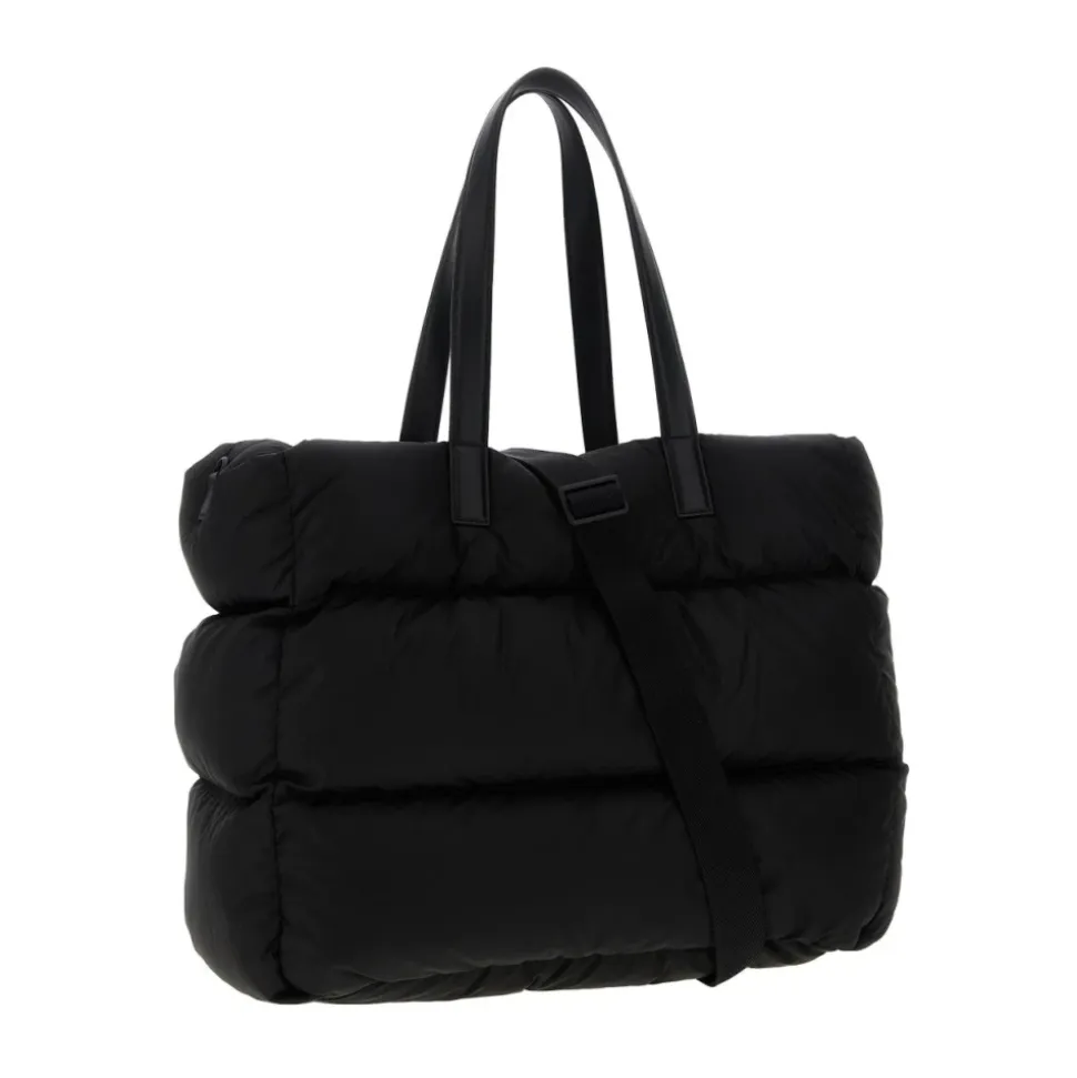 Schwarze Caradoc Gepolsterte Tote Tasche