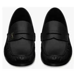 Schwarze Cassandre Loafers Handgenäht Leder