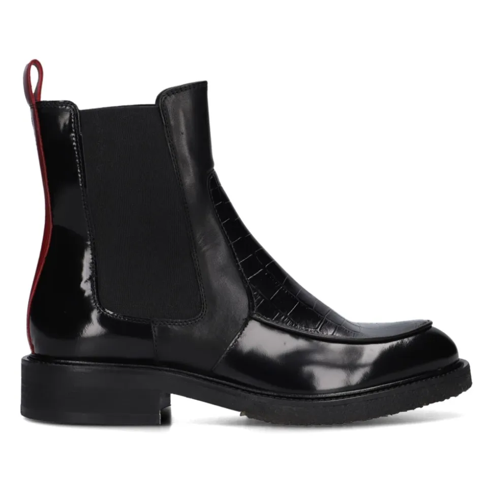 Schwarze Chelsea Boots A7100