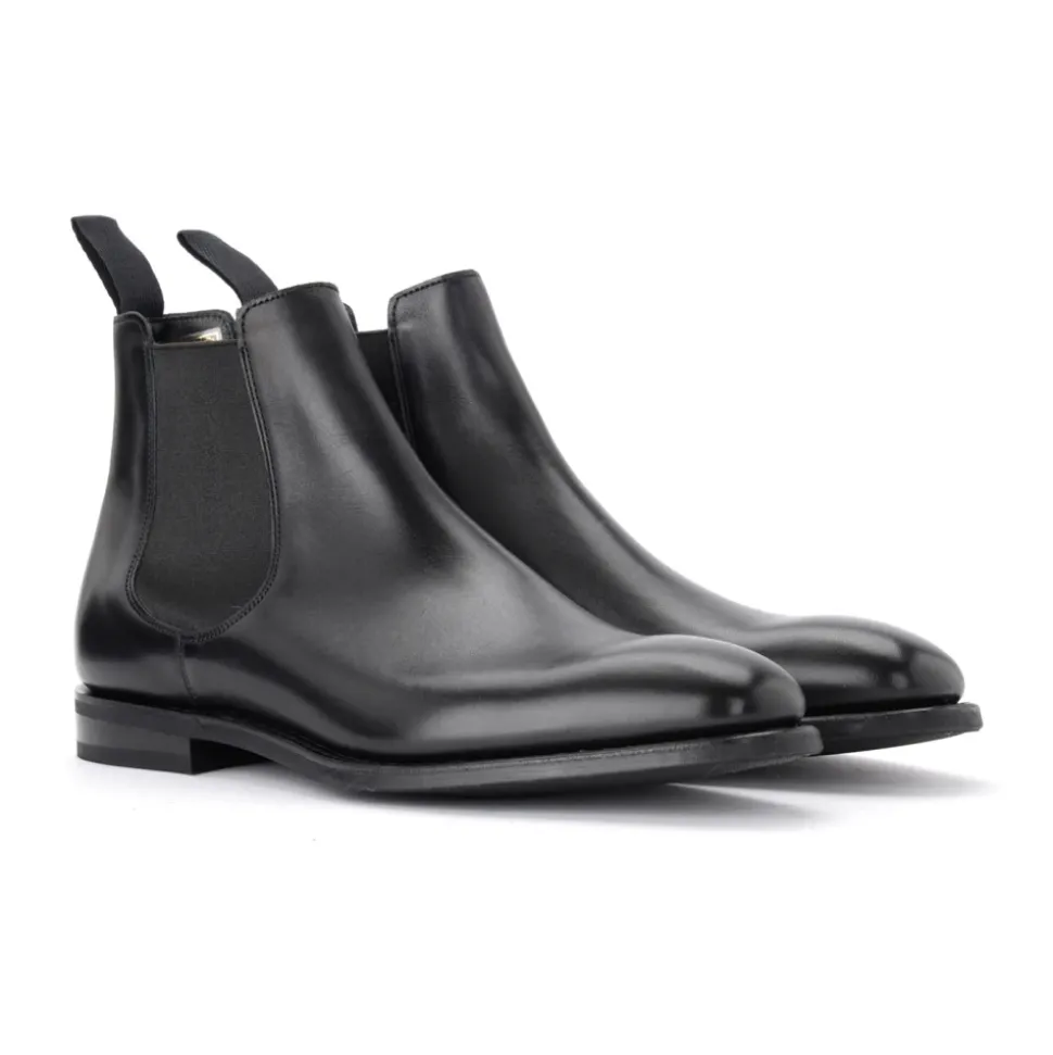 Schwarze Chelsea Boots aus Leder