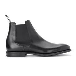 Schwarze Chelsea Boots aus Leder
