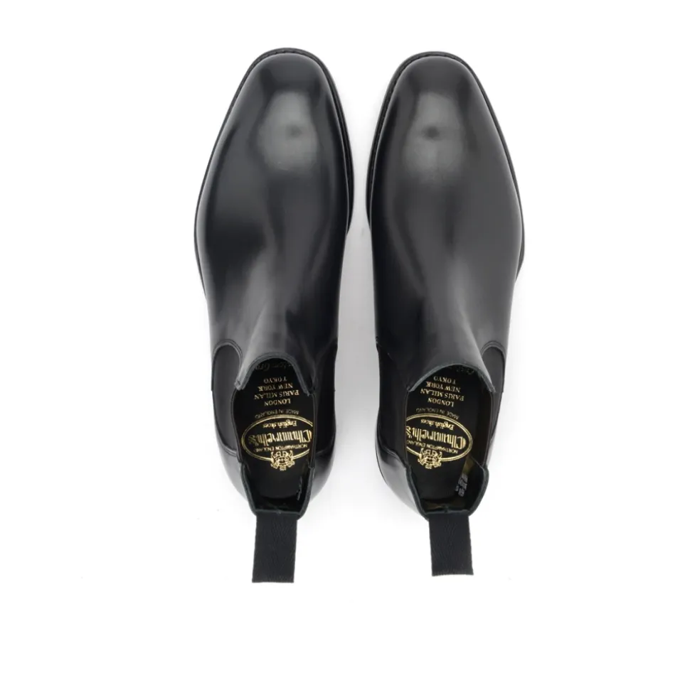 Schwarze Chelsea Boots aus Leder
