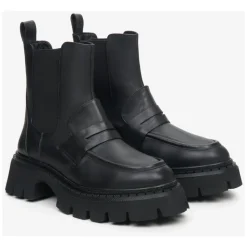 Schwarze Chelsea Boots aus Leder