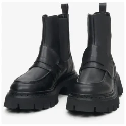 Schwarze Chelsea Boots aus Leder