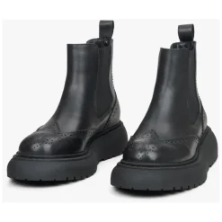 Schwarze Chelsea Boots aus Leder
