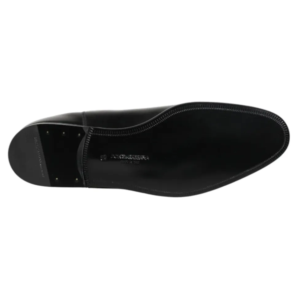 Schwarze Chelsea Slip On Mid Calf Stiefel