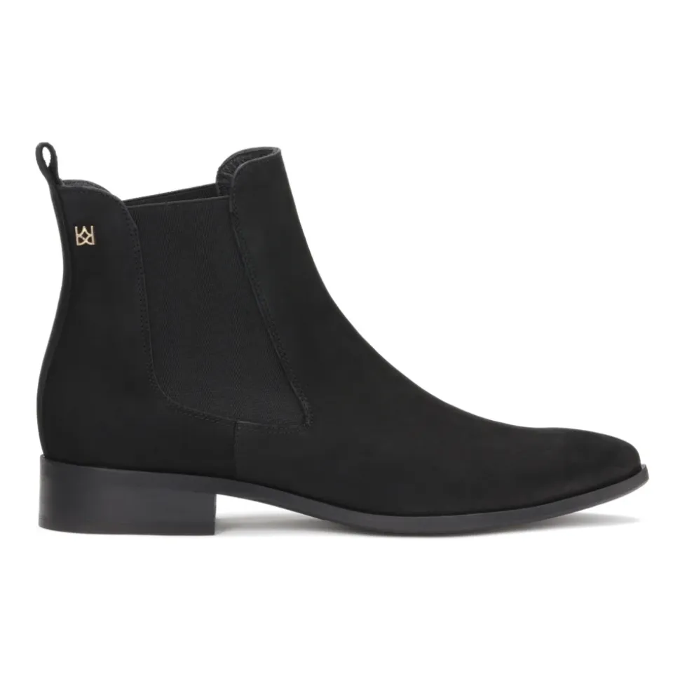 Schwarze Chelsea-Stiefel für Damen