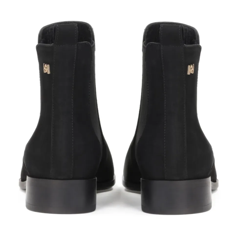 Schwarze Chelsea-Stiefel für Damen