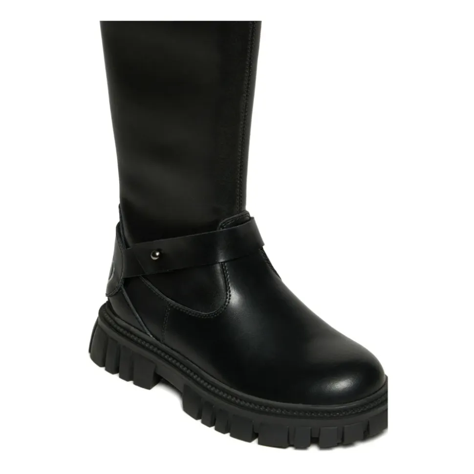 Schwarze D-Hammer Stiefel mit Seitenreißverschluss