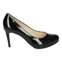 Schwarze Effen Pumps mit Gummisohle