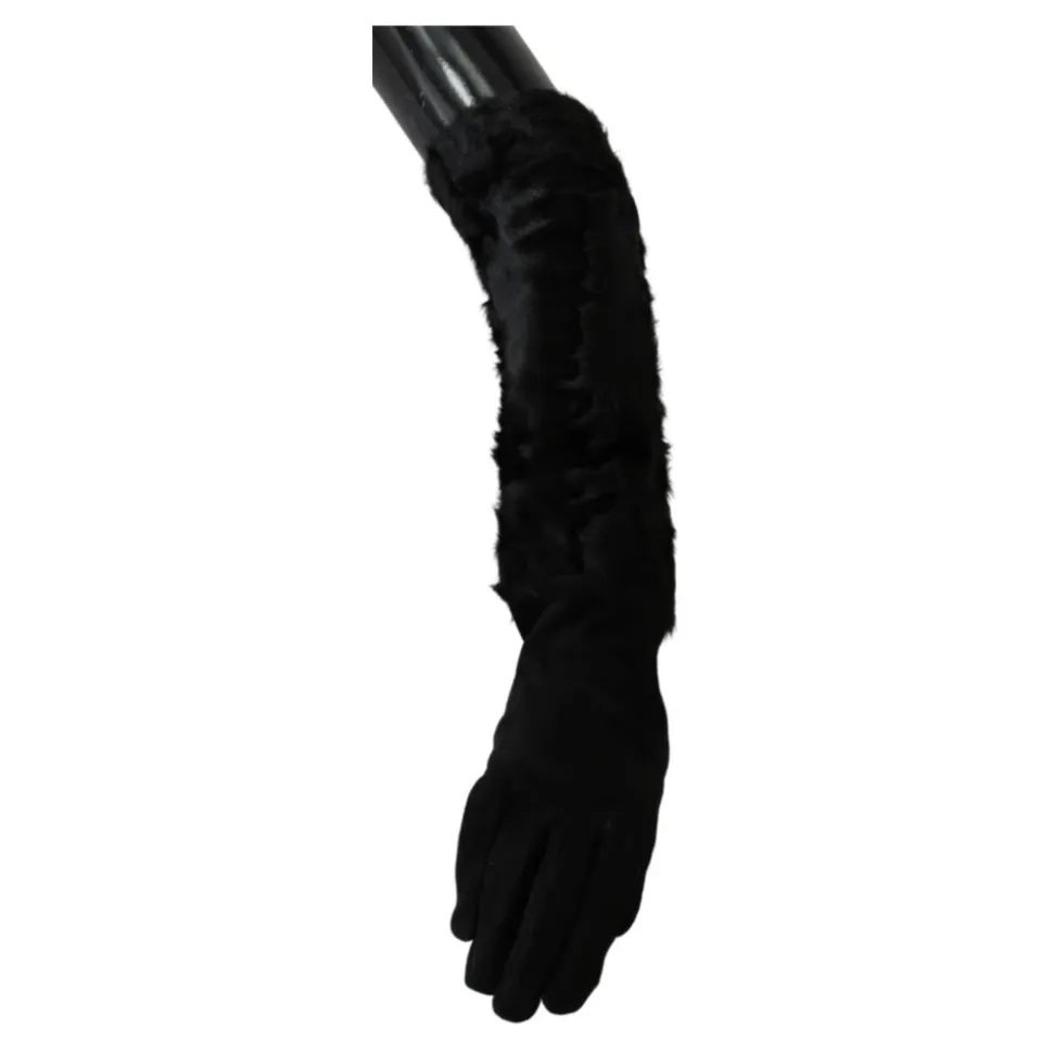 Schwarze Ellenbogenlange Handschuhe - Hohe Qualität