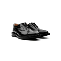 Schwarze flache Schuhe für Herren
