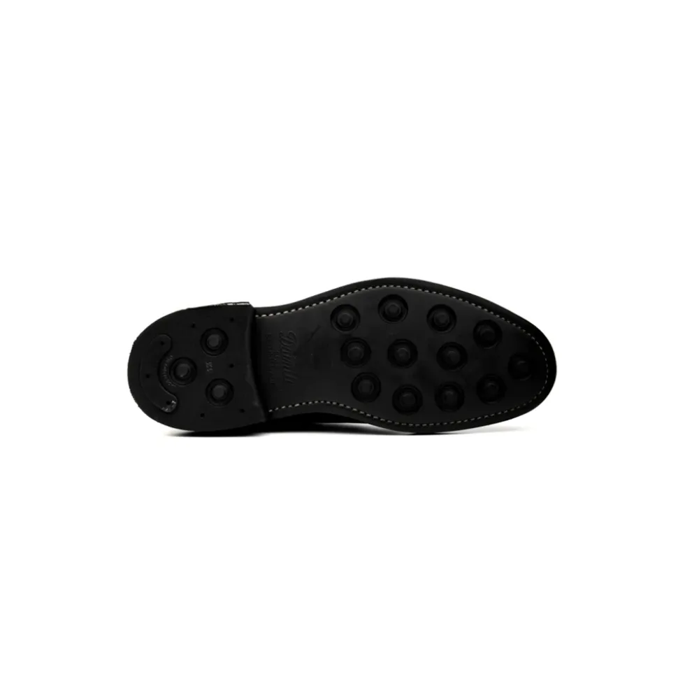 Schwarze flache Schuhe für Herren