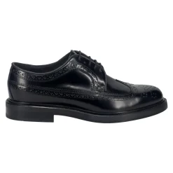 Schwarze flache Schuhe, Handgefertigt in Italien