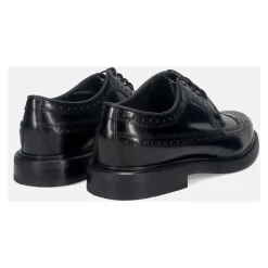 Schwarze flache Schuhe, Handgefertigt in Italien