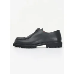 Schwarze flache Schuhe MOC-TOE vielseitiges Leder