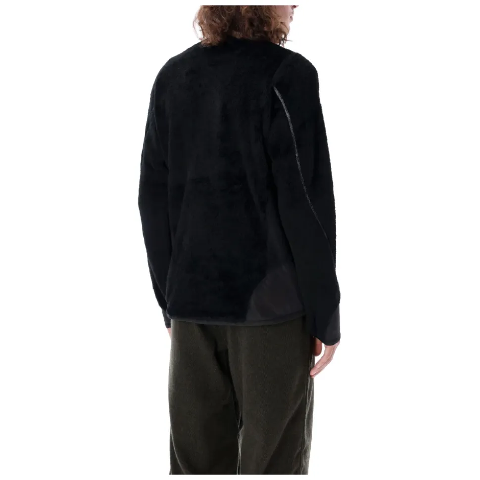 Schwarze Fleecejacke Oberbekleidung AW24