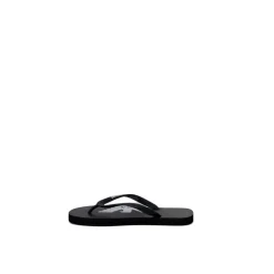 Schwarze Flip Flops mit EA-Logo