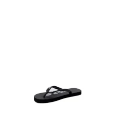Schwarze Flip Flops mit EA-Logo