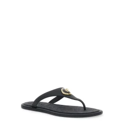 Schwarze Gummislider Sandalen