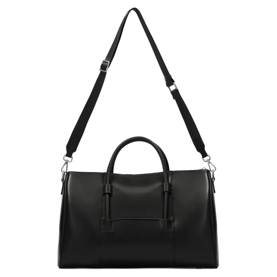 Schwarze Hand- und Schulterreisetasche