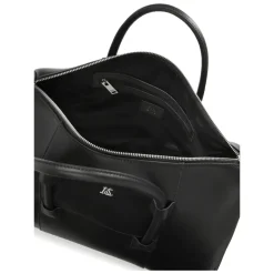 Schwarze Hand- und Schulterreisetasche