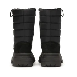 Schwarze Herrenschneestiefel aus kombinierten Materialien
