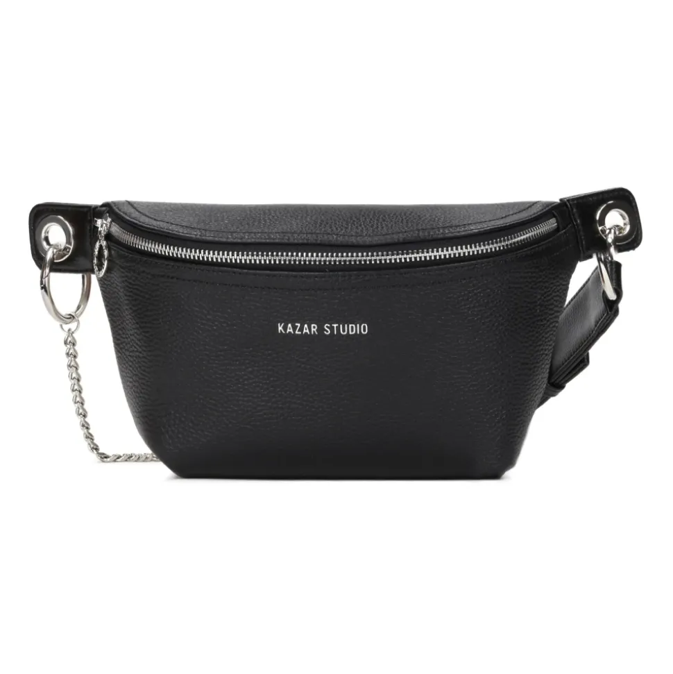 Schwarze Hüfttasche für Damen