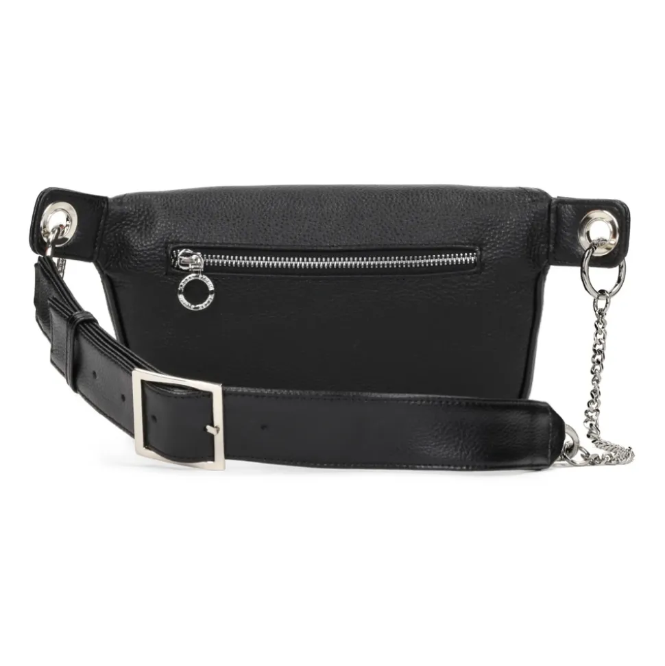 Schwarze Hüfttasche für Damen