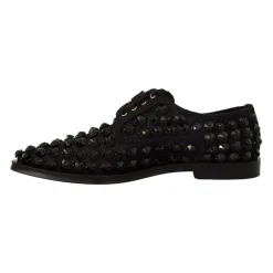 Schwarze Juwelen Schnürschuhe