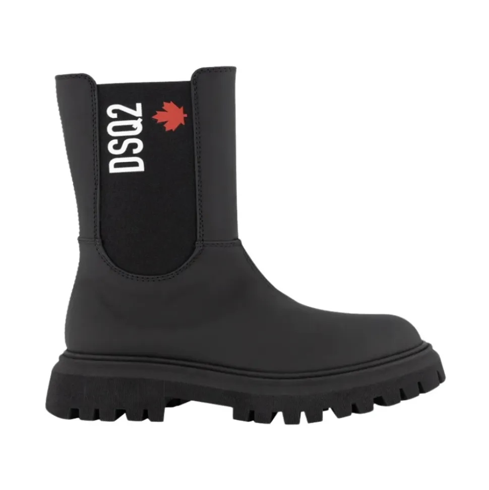 Schwarze Kinderstiefel VAR.01