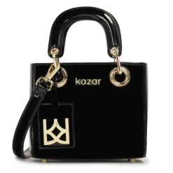Schwarze Lack Mini Tasche