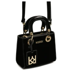 Schwarze Lack Mini Tasche