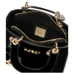 Schwarze Lack Mini Tasche