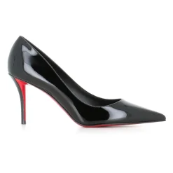 Schwarze Lackleder High Heels