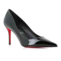 Schwarze Lackleder High Heels