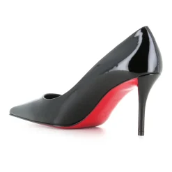 Schwarze Lackleder High Heels