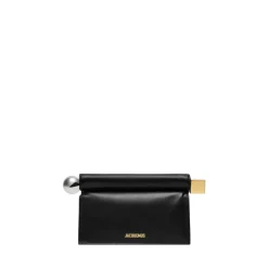 Schwarze Lamm Crossbody Tasche