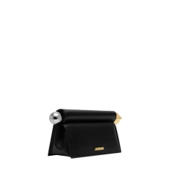 Schwarze Lamm Crossbody Tasche