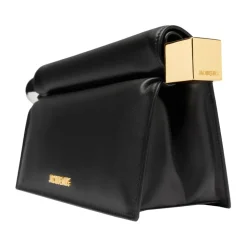 Schwarze Lamm Crossbody Tasche