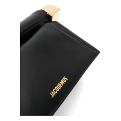 Schwarze Lammleder Umhängetasche