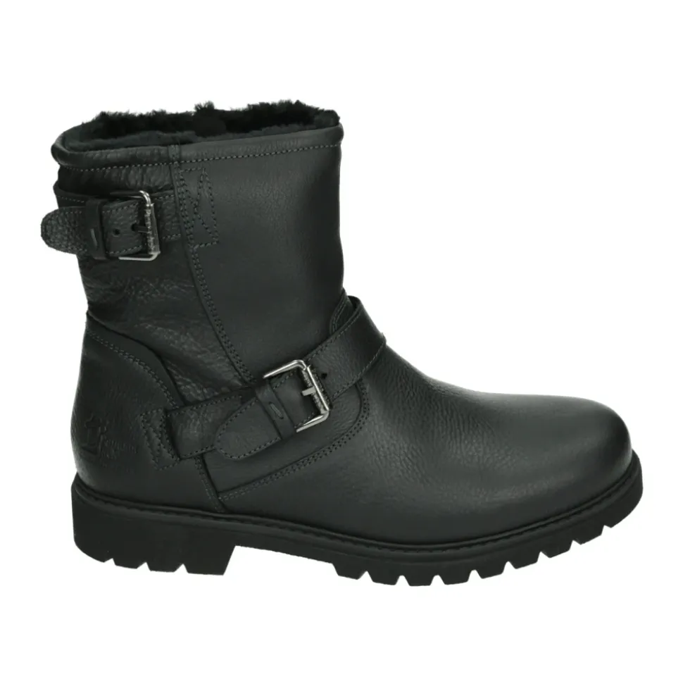 Schwarze Leder Herrenstiefel FAUST C28